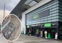 A customer has complained about the pigeon poo at Asda in Swindon.