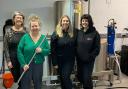 Jo Weller, Josie Thomas, Amy Vizor, Michelle Sheehan and Charley Hampshire (not pictured) have brewed a new IPA that will be launched at an International Women's Day Festival event