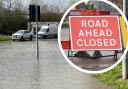 Roads closed near The Meads roundabout