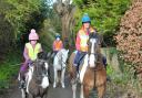 Horserider Emma Oldland regularly goes riding with children Evany and Alani