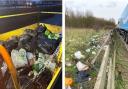 24 tonnes of litter has been collected on major roads in the South West