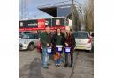 Swindon Domestic Abuse Support Service staff and volunteers fundraised at the County Ground. Football fans raised £1,600 which will provide Easter activities for vulnerable children