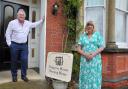 Keith and Mary Trowbridge outside Ashgrove House in May 2024