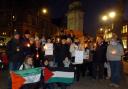Peace protesters mount a vigil for Gaza