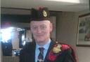 Steve Speakman, wearing his clan tartan highland dress and RAF cap. 						Picture: IMOGEN GEORGE