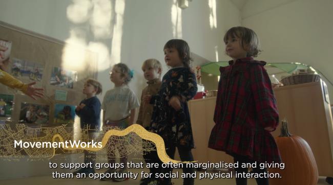 MovementWorks engages with young children at school and provides sessions for those with autism and other learning difficulties, among other activities