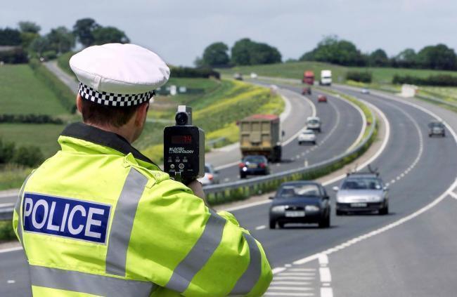 Police carry out traffic stops and speed checks