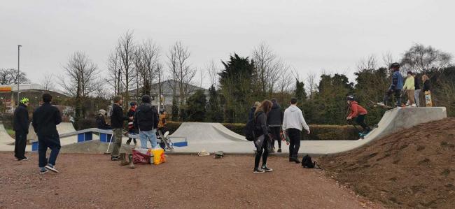 The Highworth skate park has seen plenty of use already from the young and young at heart in the days since it opened earlier this month.