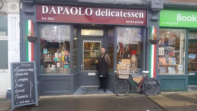 Paolo Cianci outside his shop, DaPaolo Delicatessen, which has begun its eighth year in business