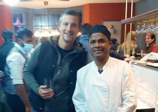 Bear Grylls at The Burj. Picture: FACEBOOK