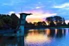 The diving board at Coate Water is one of two of its kind in the country