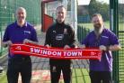 Representatives from Threshold and Swindon Town FC Community Foundation