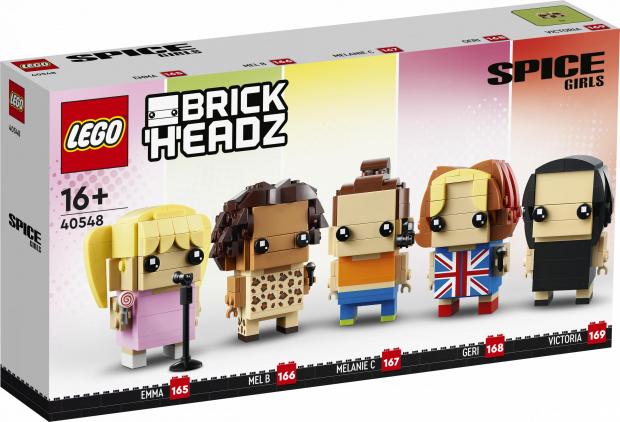 Swindon Advertiser: LEGO Spice Girls Brick Headz packaging. Credit: LEGO