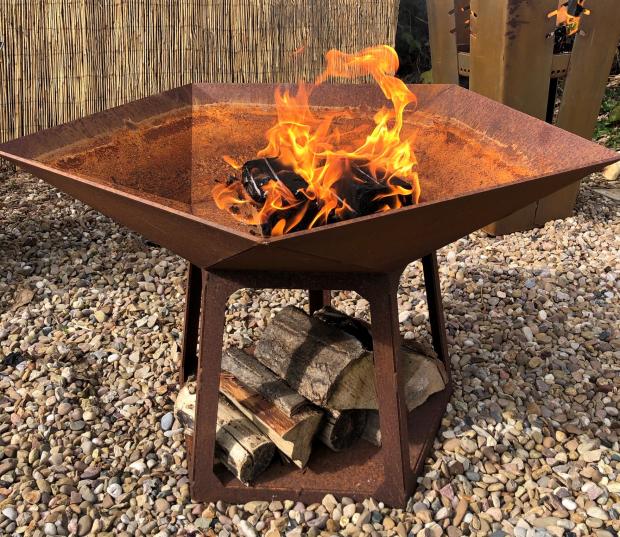 Swindon Advertiser: Personalised Steel Star Firepit. Credit: Not On The High Street