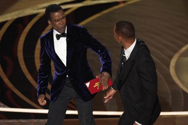 Swindon Advertiser: (left to right) Chris Rock and Will Smith at The Oscars. Credit: PA