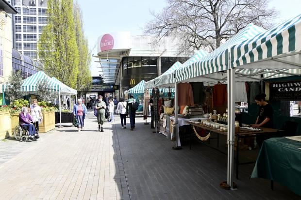 Positive atmosphere and a good time to be had at Wharf Green market