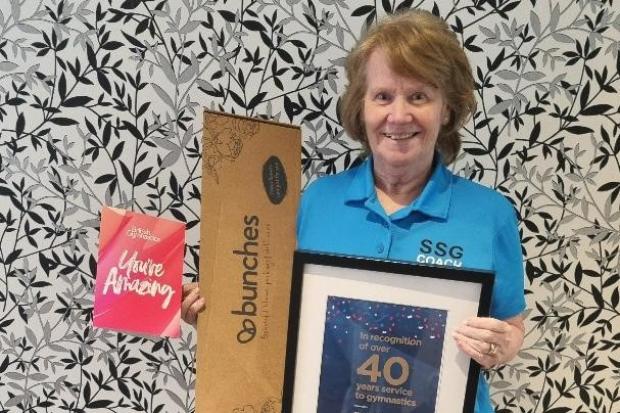Swindon School of Gymnastics' Wendy Payne has decided to retire from her voluntary role as an artistic gymnastics coach after 45 years