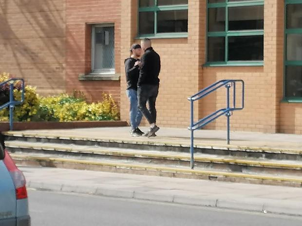 Swindon Advertiser: Gonceariuc and his brother embraced outside Swindon Magistrates' Court after the 25-year-old was given an 18-month community order.