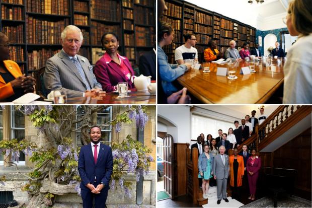 Students share personal stories with royal about Oxford University and diversity