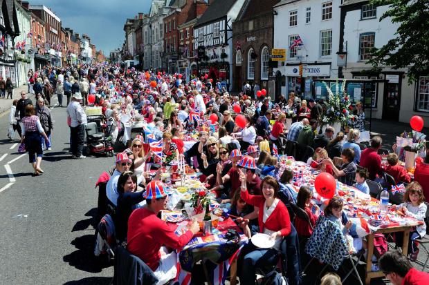 Street party to commemorate the Queen's Diamond Jubilee at Ashby De La Zouch, Leicestershire. Credit: PA