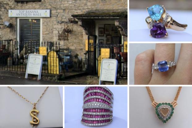 A number of pieces of jewellery have been stolen from Top Banana Antiques Mall in Tetbury