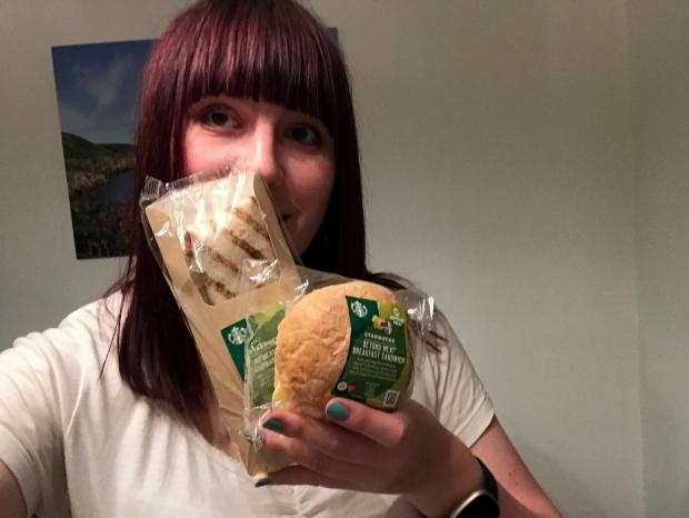 Swindon Advertiser: Reporter Maya George with two of her Starbucks items 