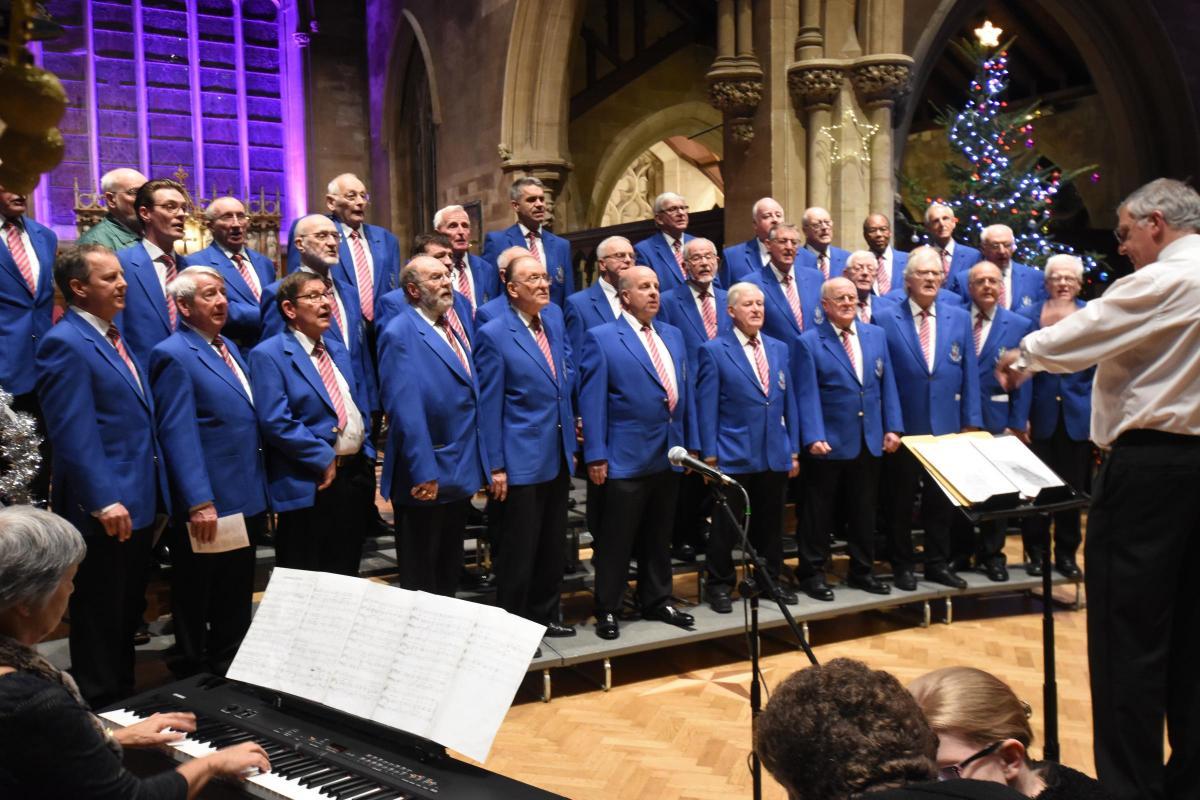 The Swindon Male Voice Choir at a previous concert.