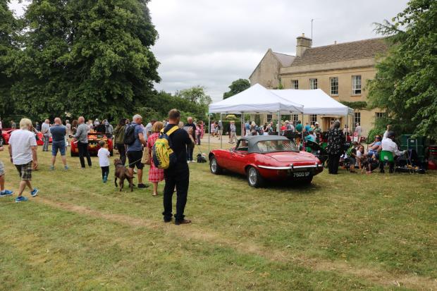 Crowds descended on Middlewick for the open garden event and got a chance to see some of Nick's performance cars
