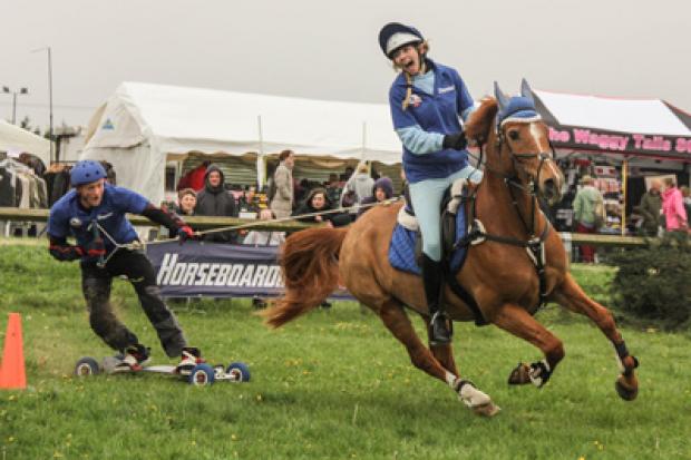 The Horse Boarding UK Championship takes place at the Wiltshire Game & Country Fair this weekend. Photo: Living Heritage Events
