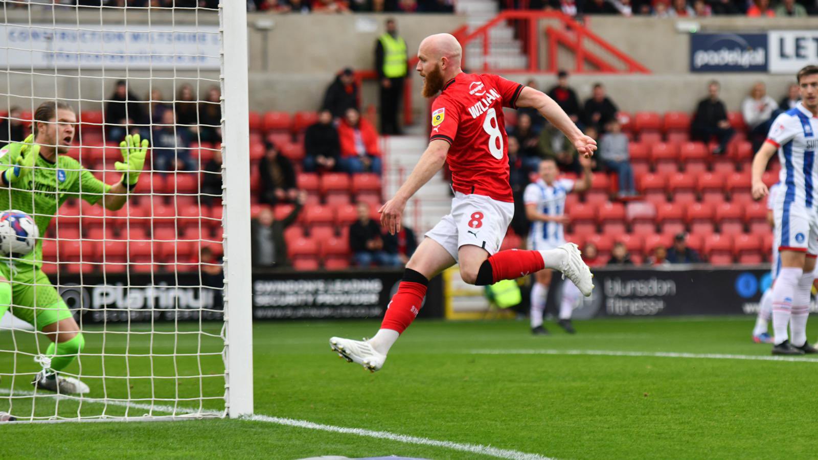 Swindon Town beat Hartlepool United 2-1 at the County Ground in League Two