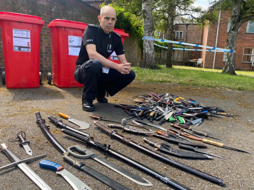 Operation Sceptre: Hundreds of knives seized across Swindon