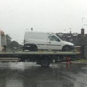 Van in Penhill with false number plates may have been used for crime