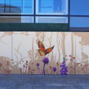 The completed mural at Regent Circus in town Photo: Martin Travers