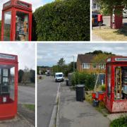 The listed K8 phone boxes in Highworth and Wroughton