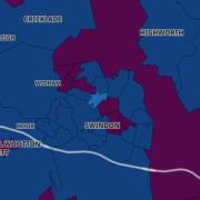 Covid map showing number of new cases falling in most parts of Swindon