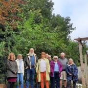 South Marston residents, including Sue Floyd, worried about the developments planned at the ends of their gardens on the Honda site, which will be higher than the trees