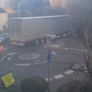 HGVs are ignoring road closed signs at the Marlborough Road works in Wroughton