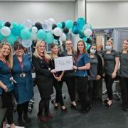 Swindon relaxes for charity as New College beauty students throw 'Massage-a-thon'