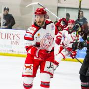 The Bespoke Guardians Swindon Wildcats forward Colby Tower slotted home two late goals in the 10-2 victory against Basingstoke Bison on Tuesday night    Photo: KLM Photography