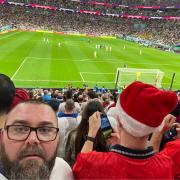 Sam was at the World Cup last 16 knockout clash between England and Senegal on Sunday.