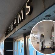 Urban explorers have revealed what Debenhams in Swindon town centre looks like nearly three years on from its closure