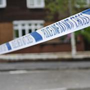 Two men were hospitalised after they were attacked with a 'bladed weapon'.