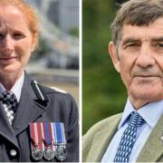 New Chief Constable Catherine Roper and PCC Philip Wilkinson