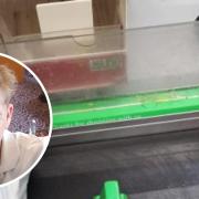 Stephen McKeown was shocked to see so many 'filthy'
dividers at the Asda supermarket in Swindon.