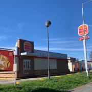 Burger King in Swindon  has been rebuilt after a fire in June, 2021.
