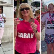 Norja Richardson, Sarah Parfitt and Gail Folland all ran the London Marathon for Brighter Futures, the charity for Swindon's Great Western Hospital