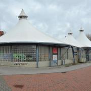 The abandoned Tented Market in Swindon town centre is growing more run down