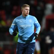 Manchester City midfielder Kevin De Bruyne ahead of the Citizens' FA Cup third-round clash against Swindon Town