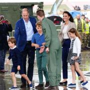 The Prince and Princess of Wales arrived at RIAT on Friday with their children.