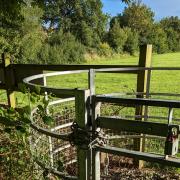 The gate at Nalgo in Swindon is now chained and locked to stop dog walkers entering.